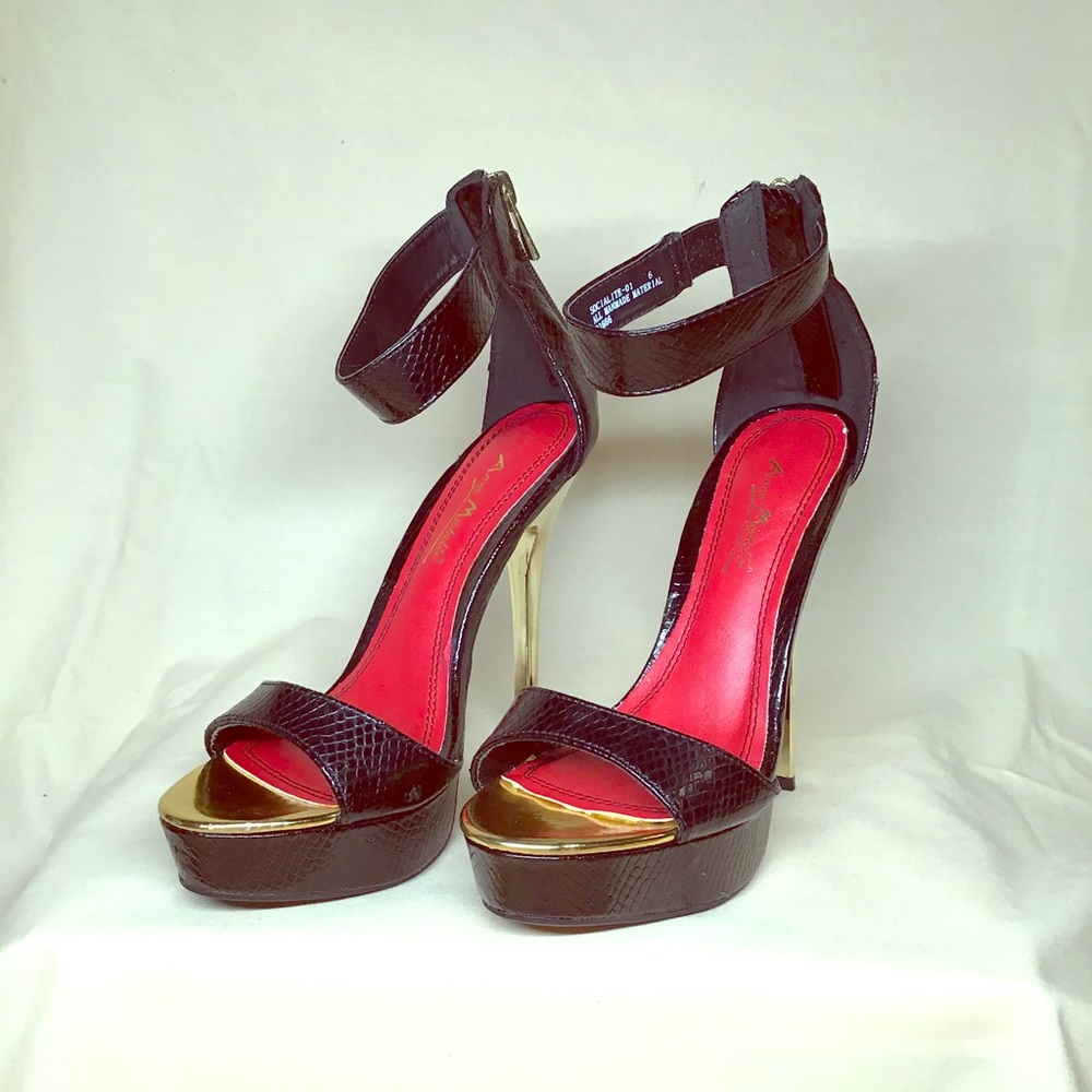 Anne Michelle, Socialite, black heels, size 6